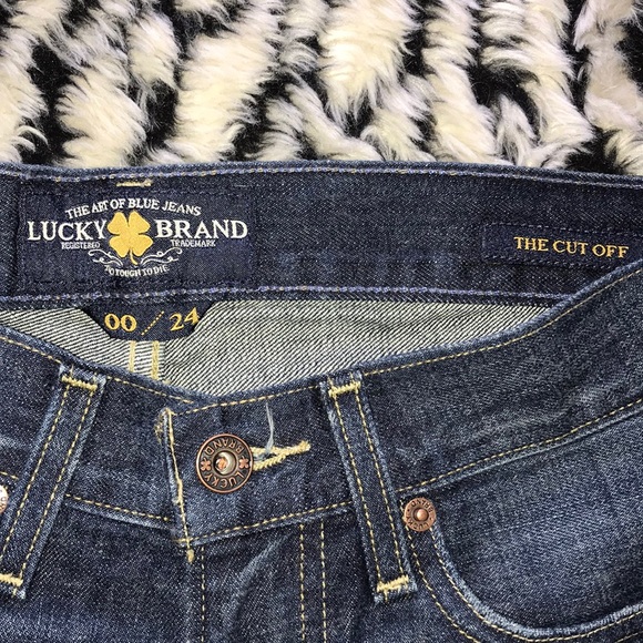 Lucky brand the cut off shorts size 00/24 - Picture 2 of 4